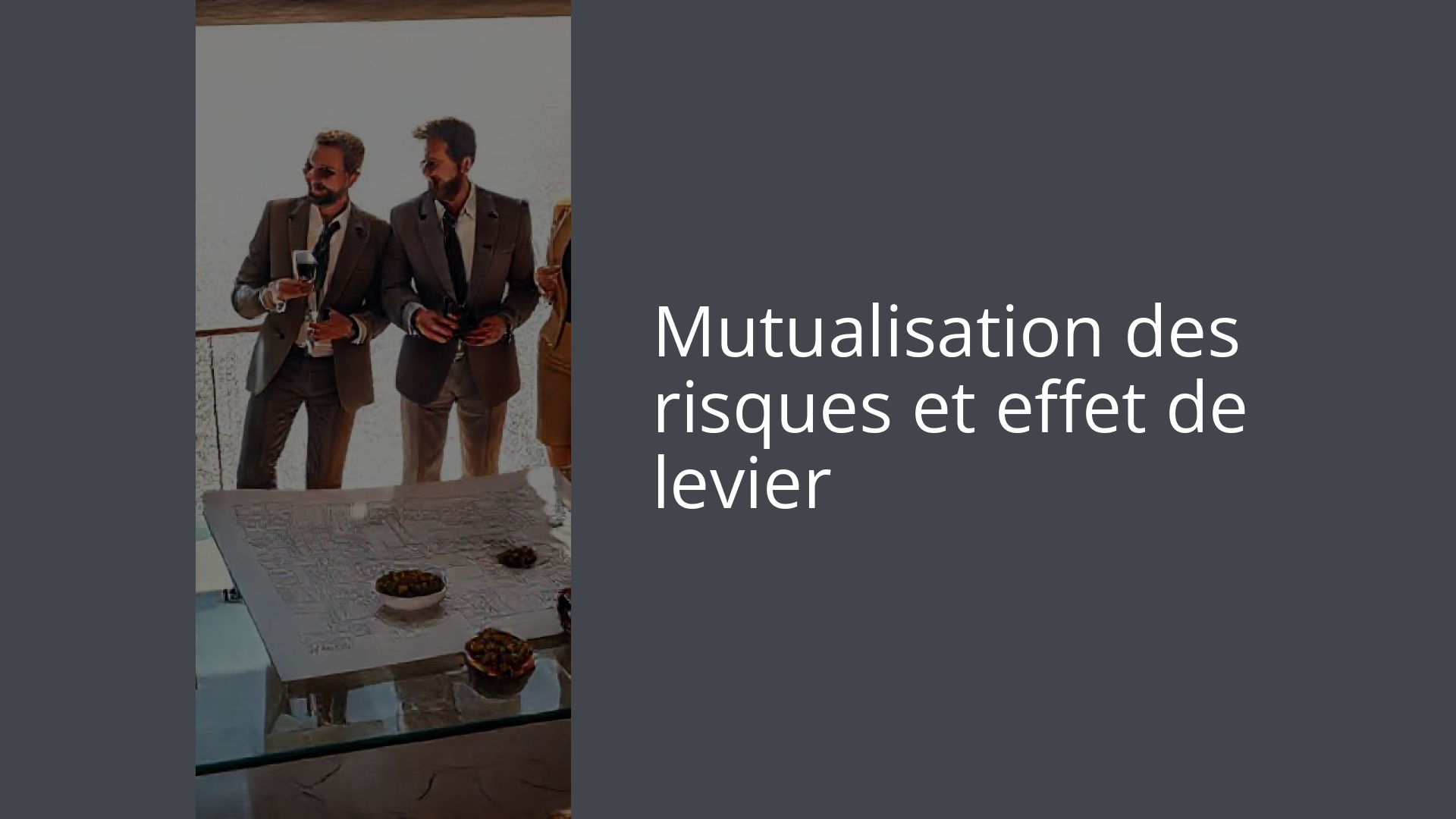 Mutualisation des risques et effet de levier