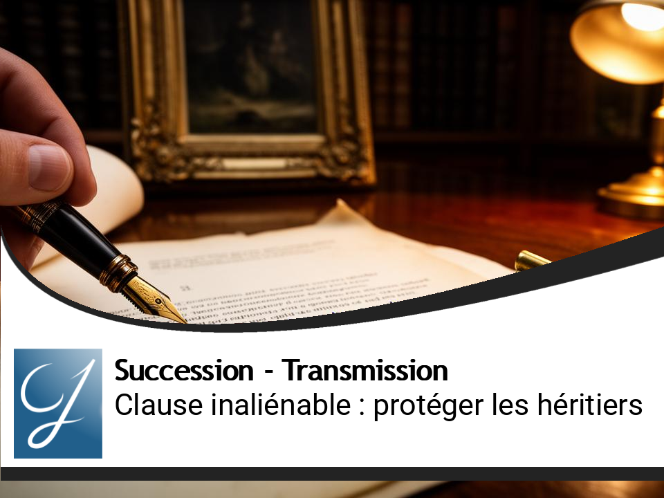 Clause d&rsquo;inaliénabilité : bloquer une donation pour protéger les héritiers