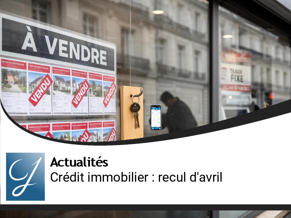 Crédit immobilier : recul du marché en avril malgré des taux inchangés