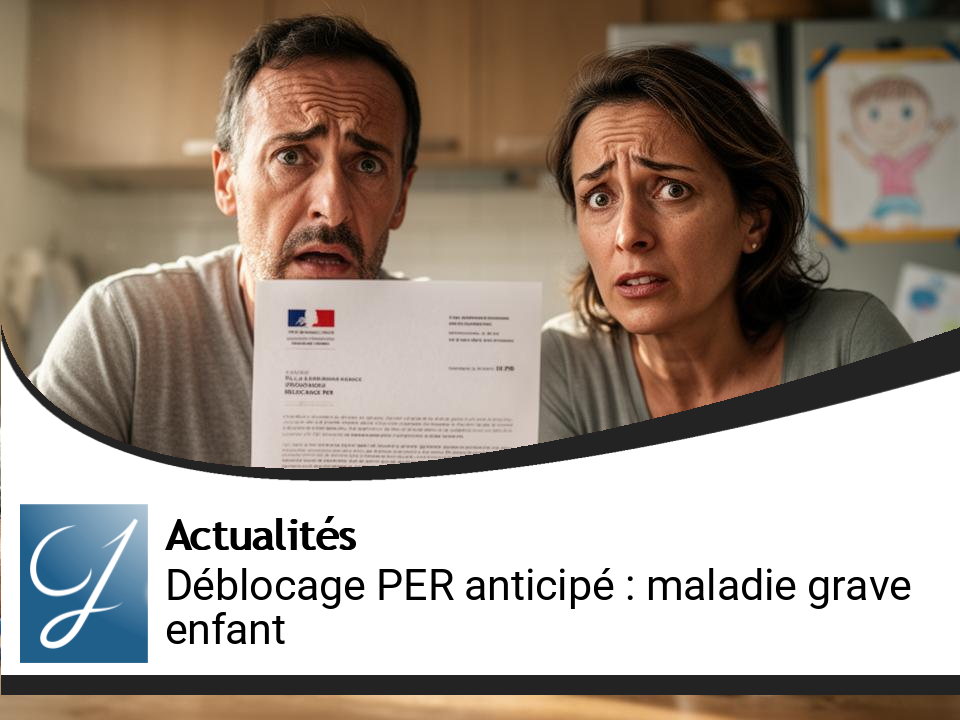 Déblocage anticipé du PER : nouvelles mesures en cas de maladie grave d&rsquo;un enfant