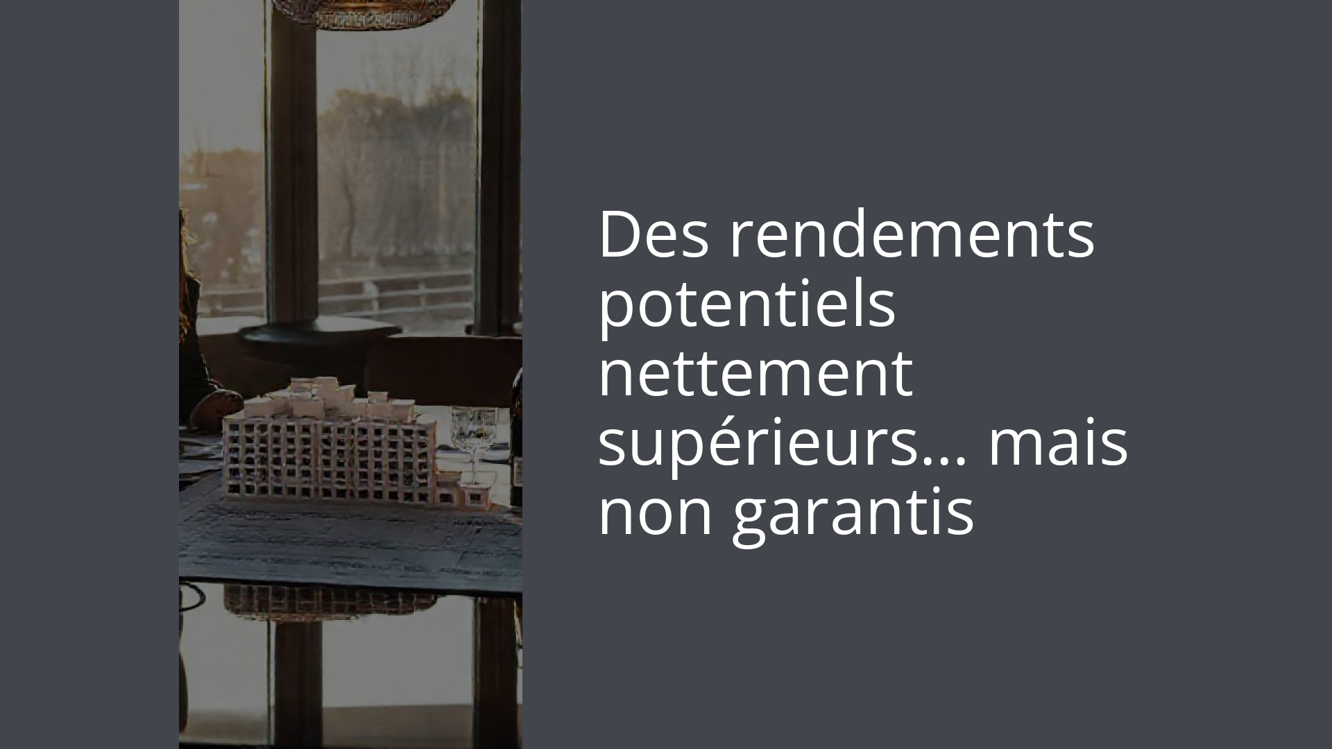 Des rendements potentiels nettement supérieurs… mais non garantis