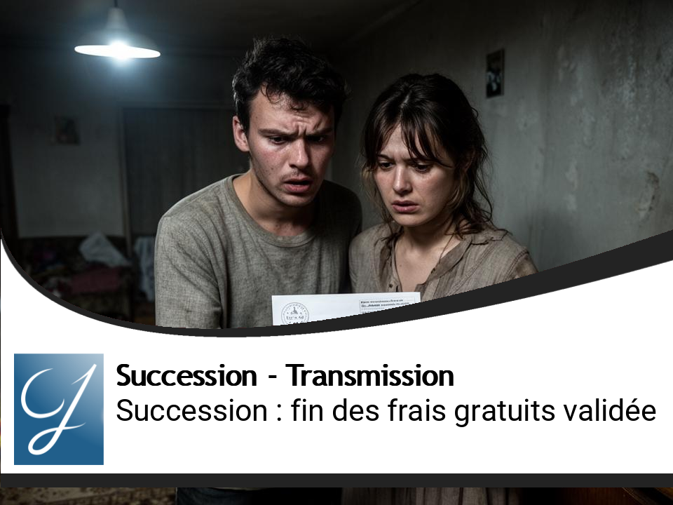 Fin de la gratuité des frais de succession pour les jeunes et modestes : une victoire juridique des banques, un camouflet social