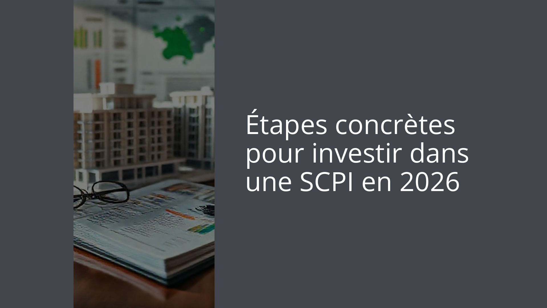 Étapes concrètes pour investir dans une SCPI en 2026