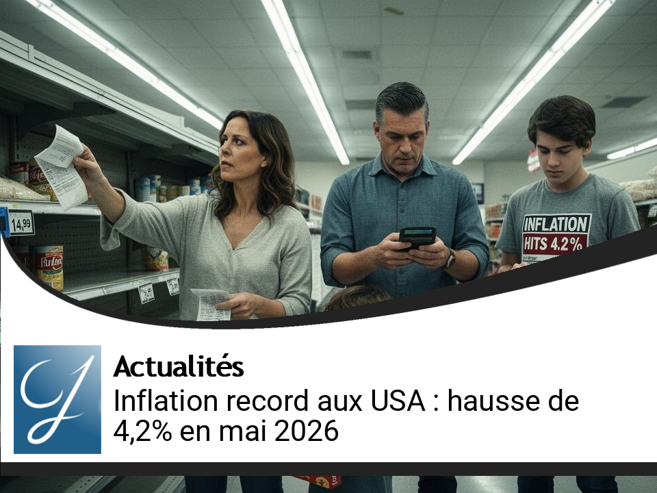 Inflation Record aux USA : Les Américains Face à une Hausse de 4,2% en Mai 2026