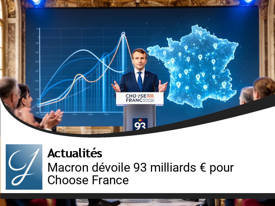 Investissements colossaux : Macron dévoile 93 milliards € pour Choose France 2026