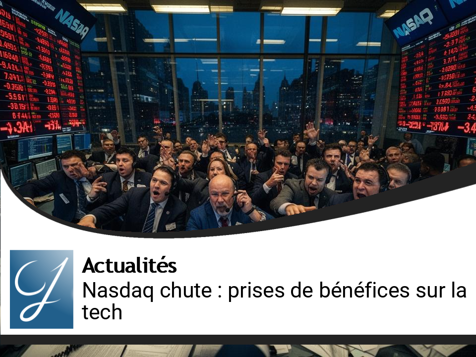 Le Nasdaq en chute : l&rsquo;impact des prises de bénéfices sur la tech et la fièvre IA