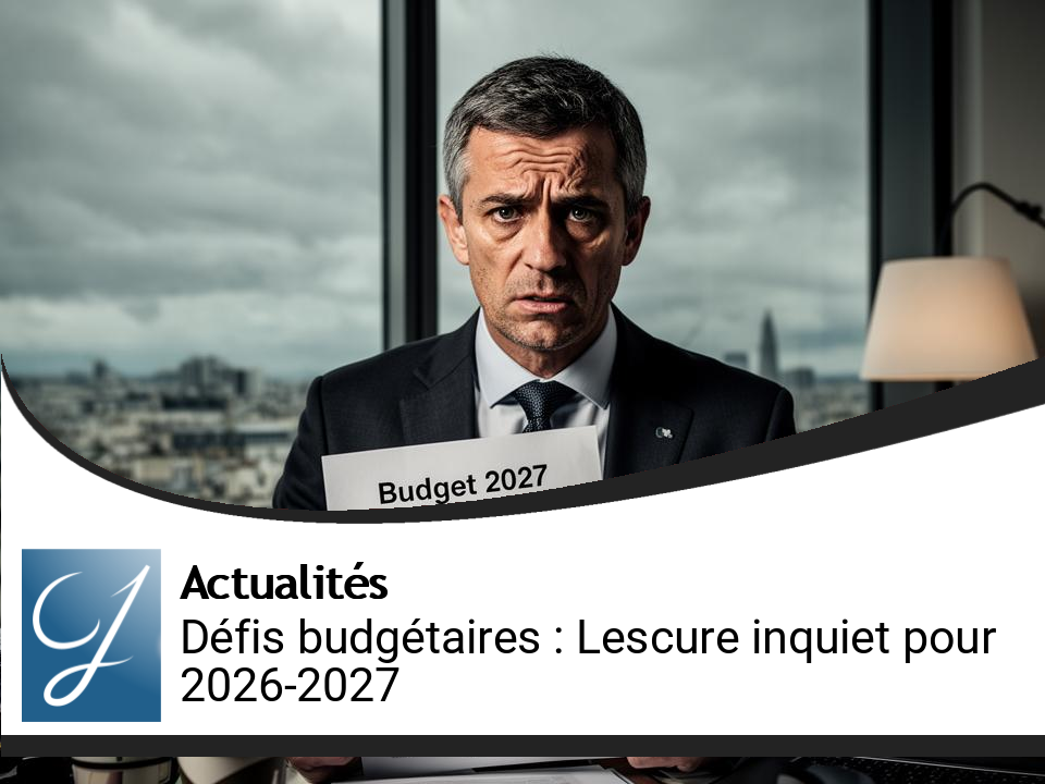 Lescure alerte sur les défis des finances publiques françaises