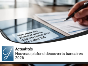 Nouveau plafond de taux pour découverts bancaires dès juillet 2026