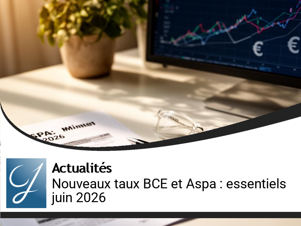 Nouveaux taux BCE et Aspa : Les essentiels à savoir pour juin 2026