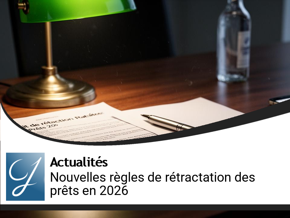Nouvelles règles sur le droit de rétractation des prêts à partir de 2026