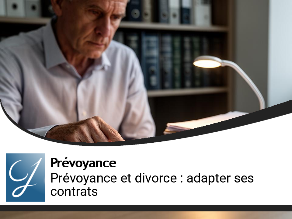 Prévoyance et divorce : adapter ses contrats après la séparation
