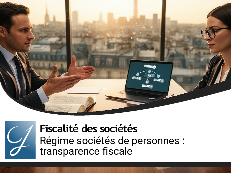 Régime des sociétés de personnes (SNC, SCI) : transparence fiscale