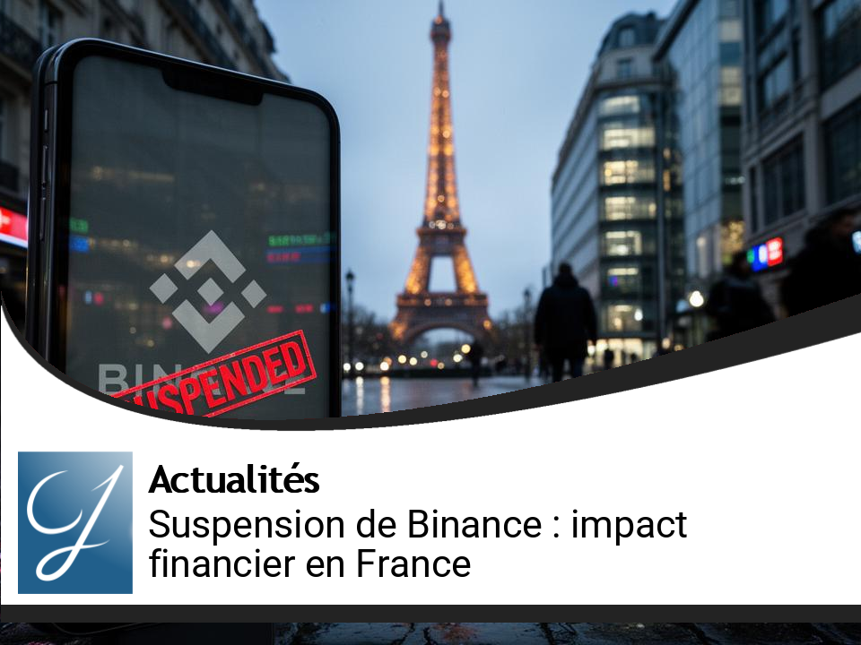 Suspension de Binance : Impact sur les services financiers en France