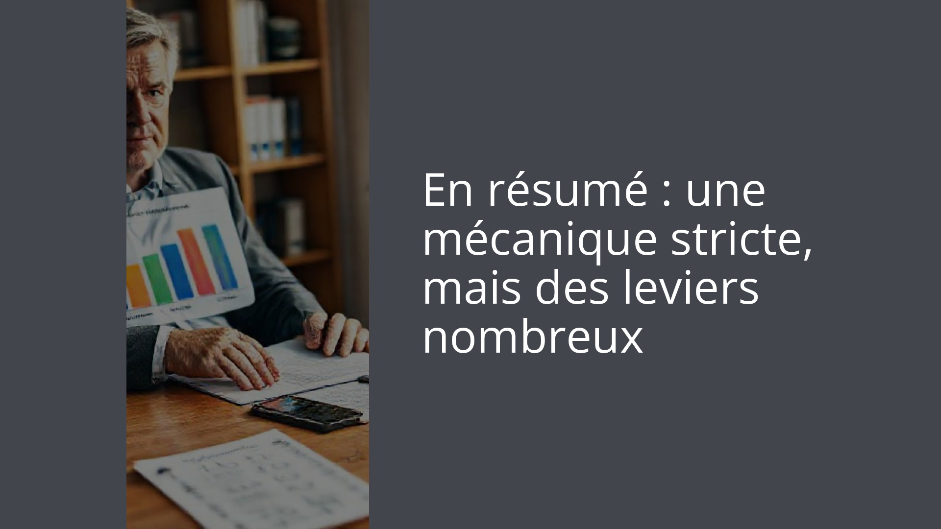 En résumé : une mécanique stricte, mais des leviers nombreux