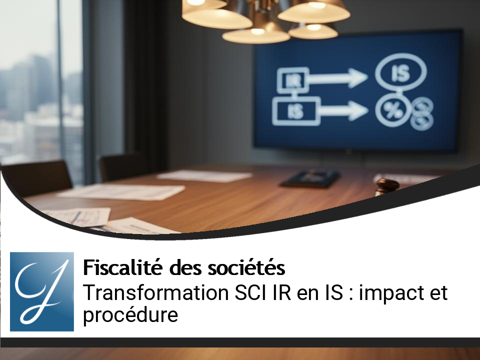 Transformation d&rsquo;une SCI IR en SCI IS : impact et procédure