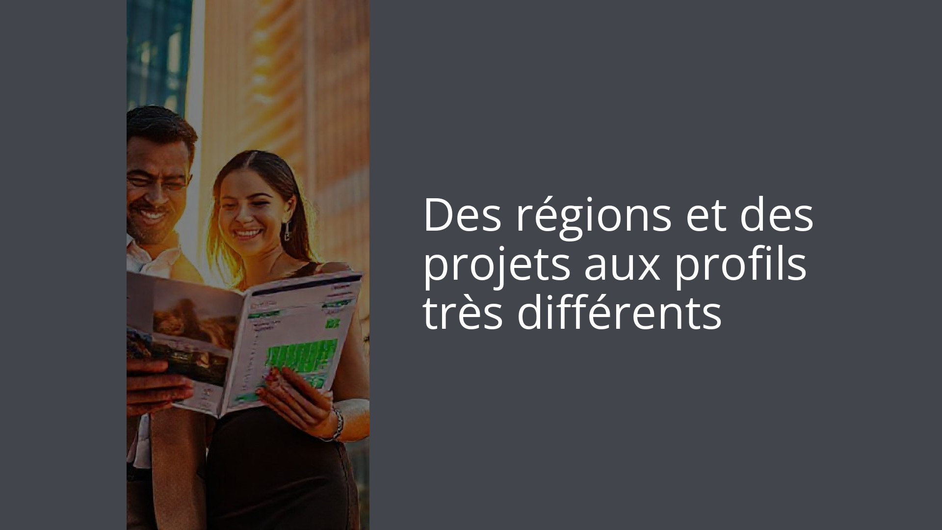 Des régions et des projets aux profils très différents
