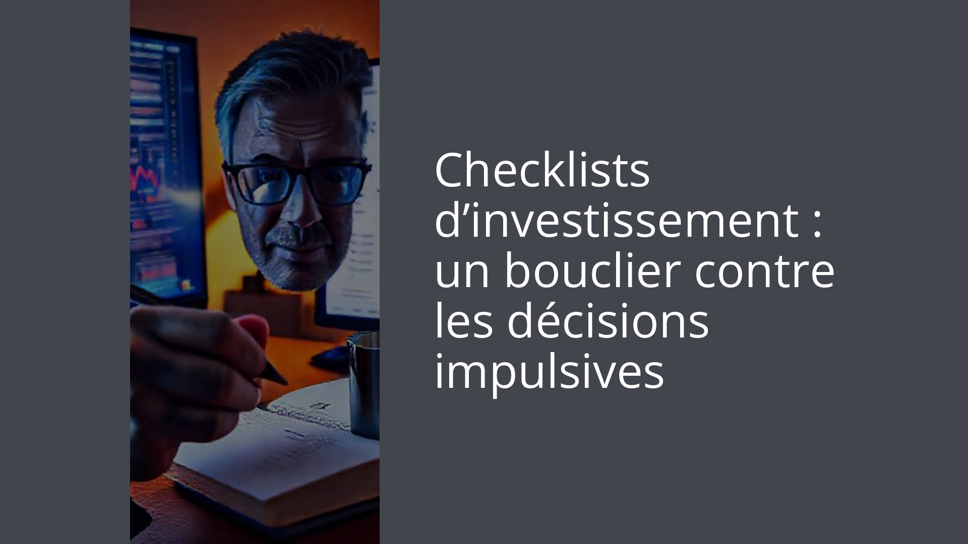 Checklists d’investissement : un bouclier contre les décisions impulsives