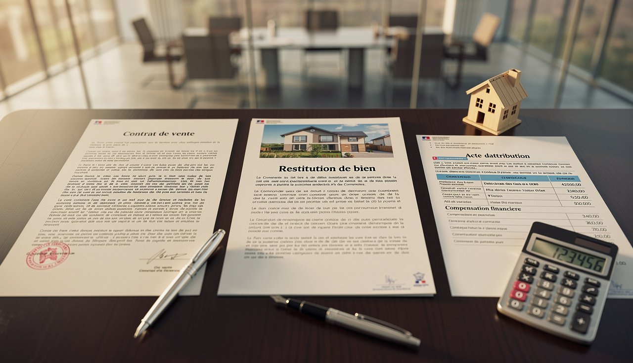 Répartition des biens immobiliers entre associés