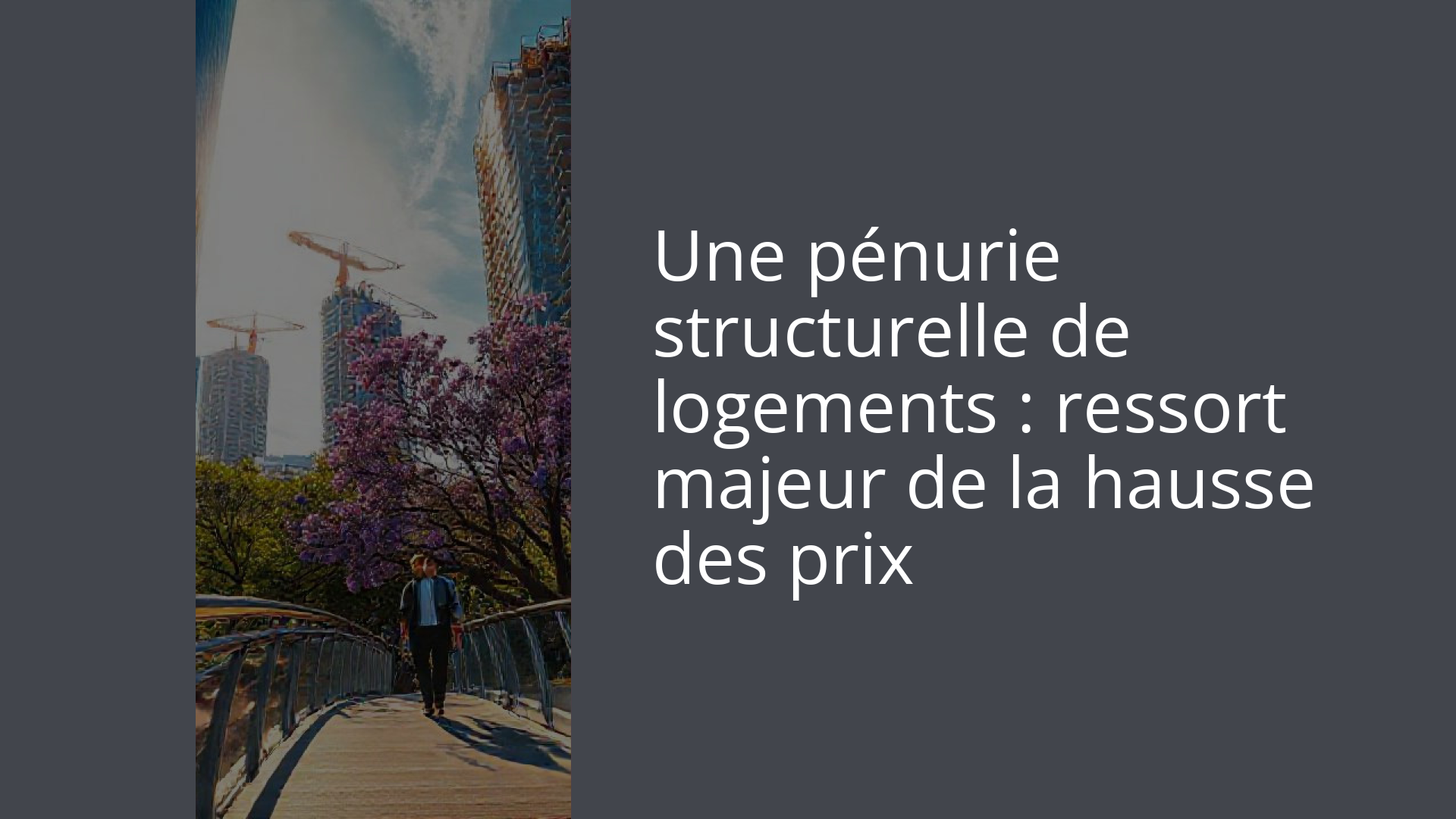 Une pénurie structurelle de logements : ressort majeur de la hausse des prix