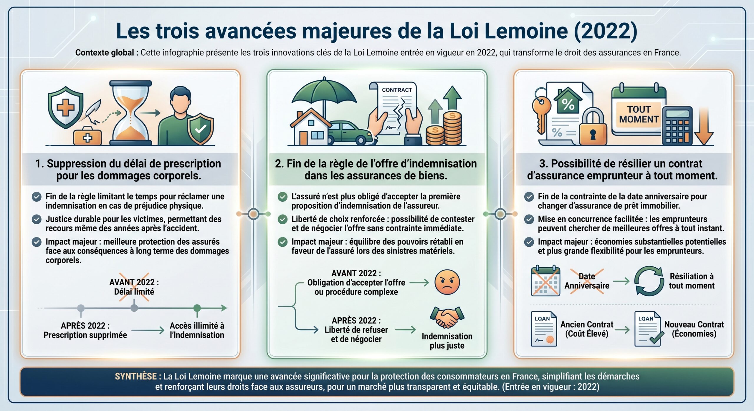 Les trois avancées majeures de la Loi Lemoine (2022)