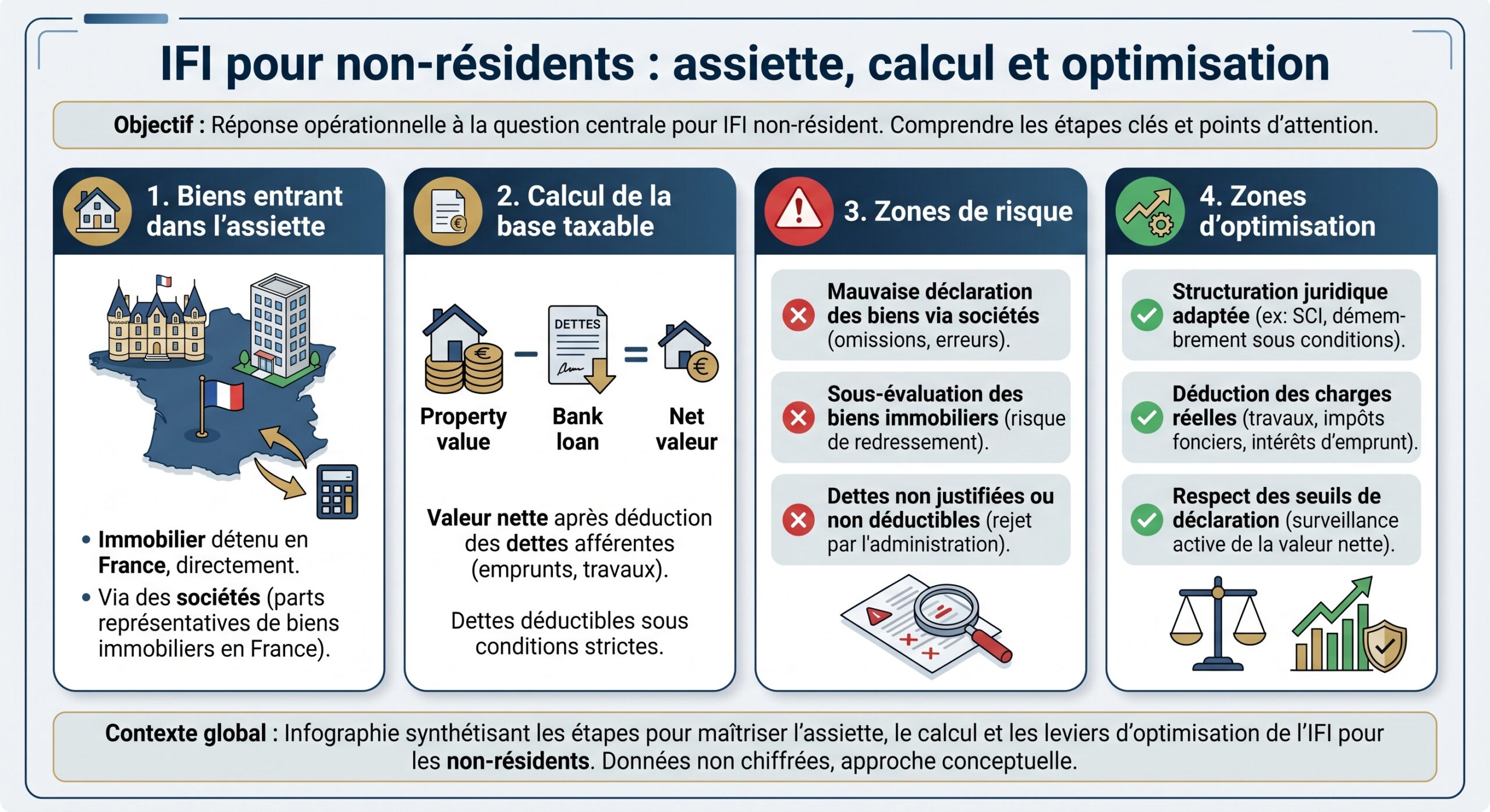 IFI pour non-résidents : assiette, calcul et optimisation
