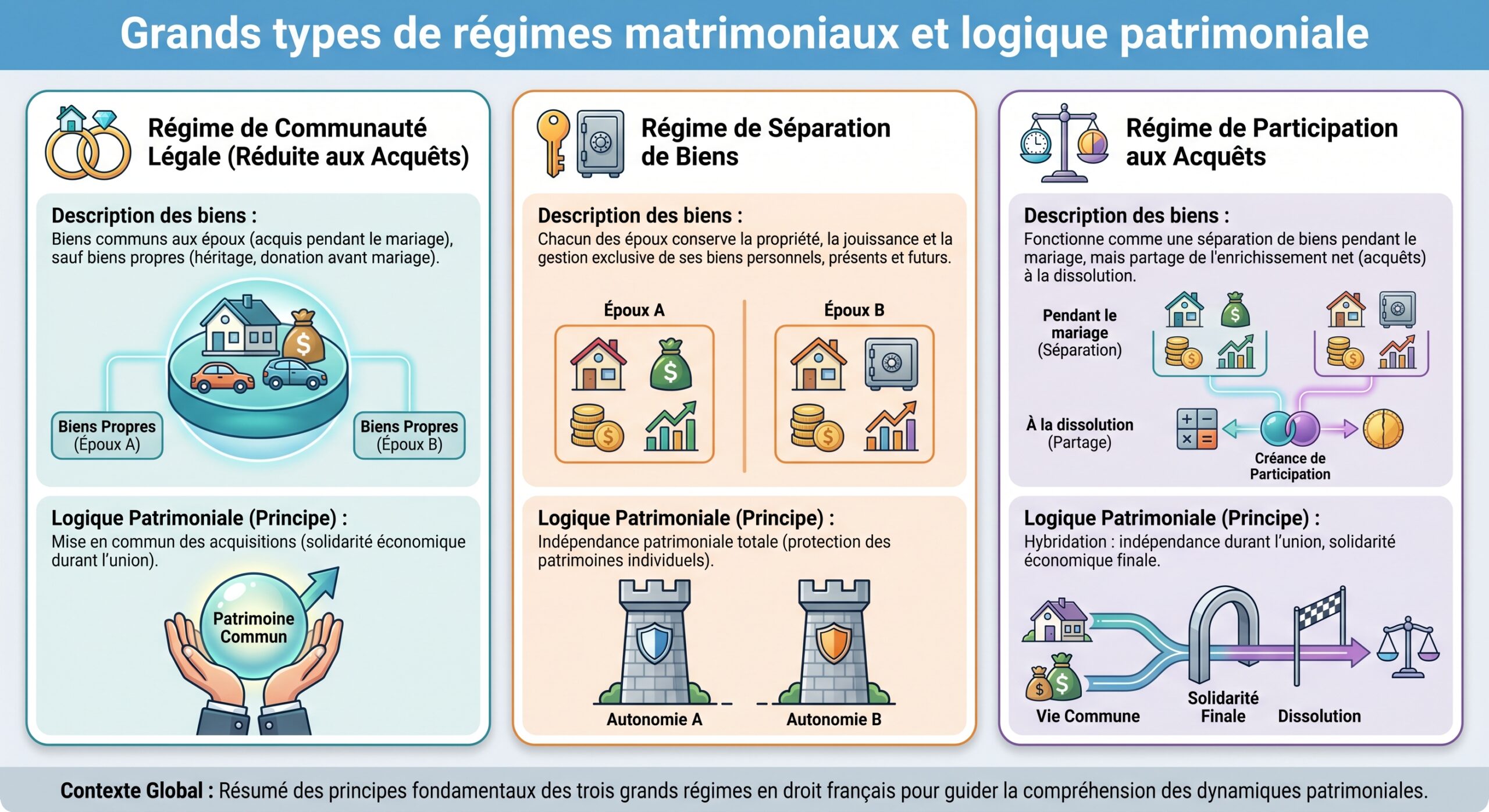 Grands types de régimes et logique patrimoniale