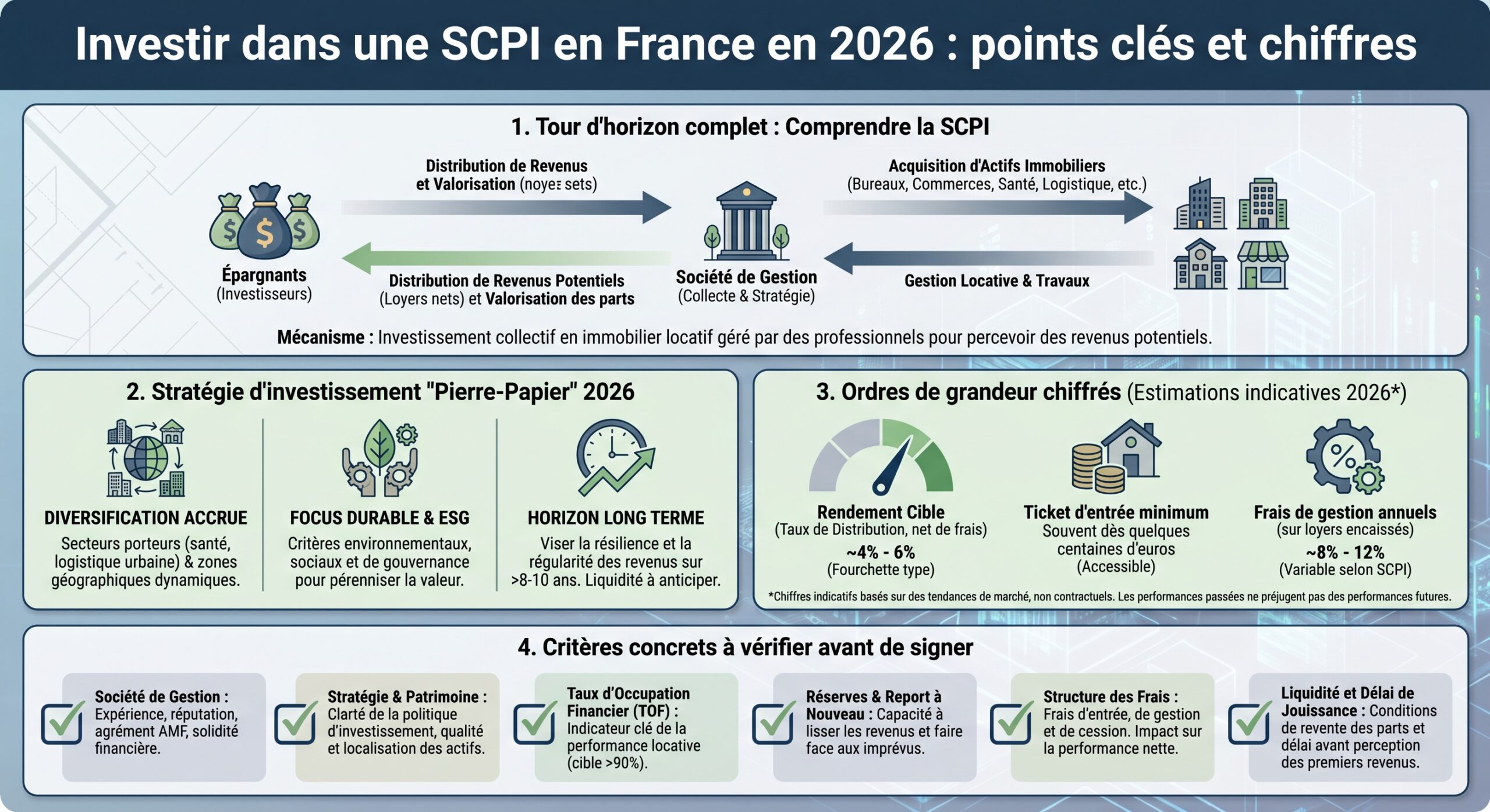 Investir dans une SCPI en France en 2026 : points clés et chiffres