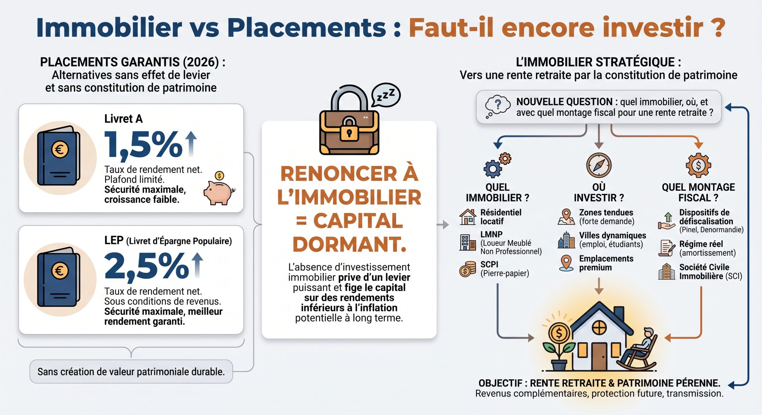 Immobilier vs Placements : Faut-il encore investir ?