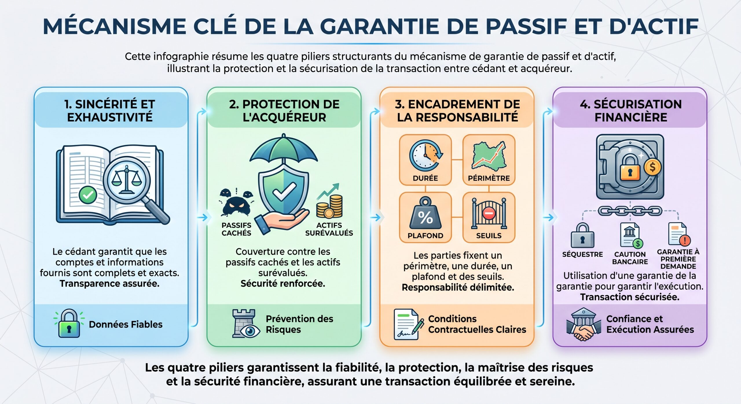 Mécanisme clé de la garantie de passif et d'actif