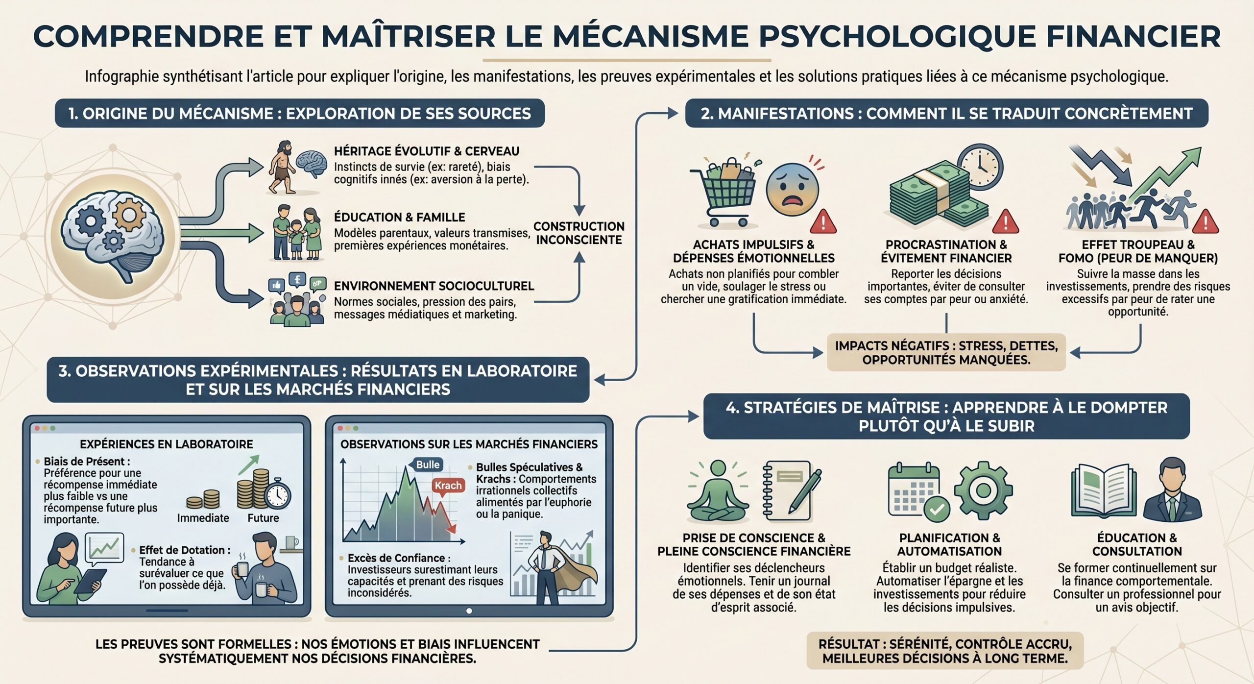 Comprendre et maîtriser le mécanisme psychologique financier