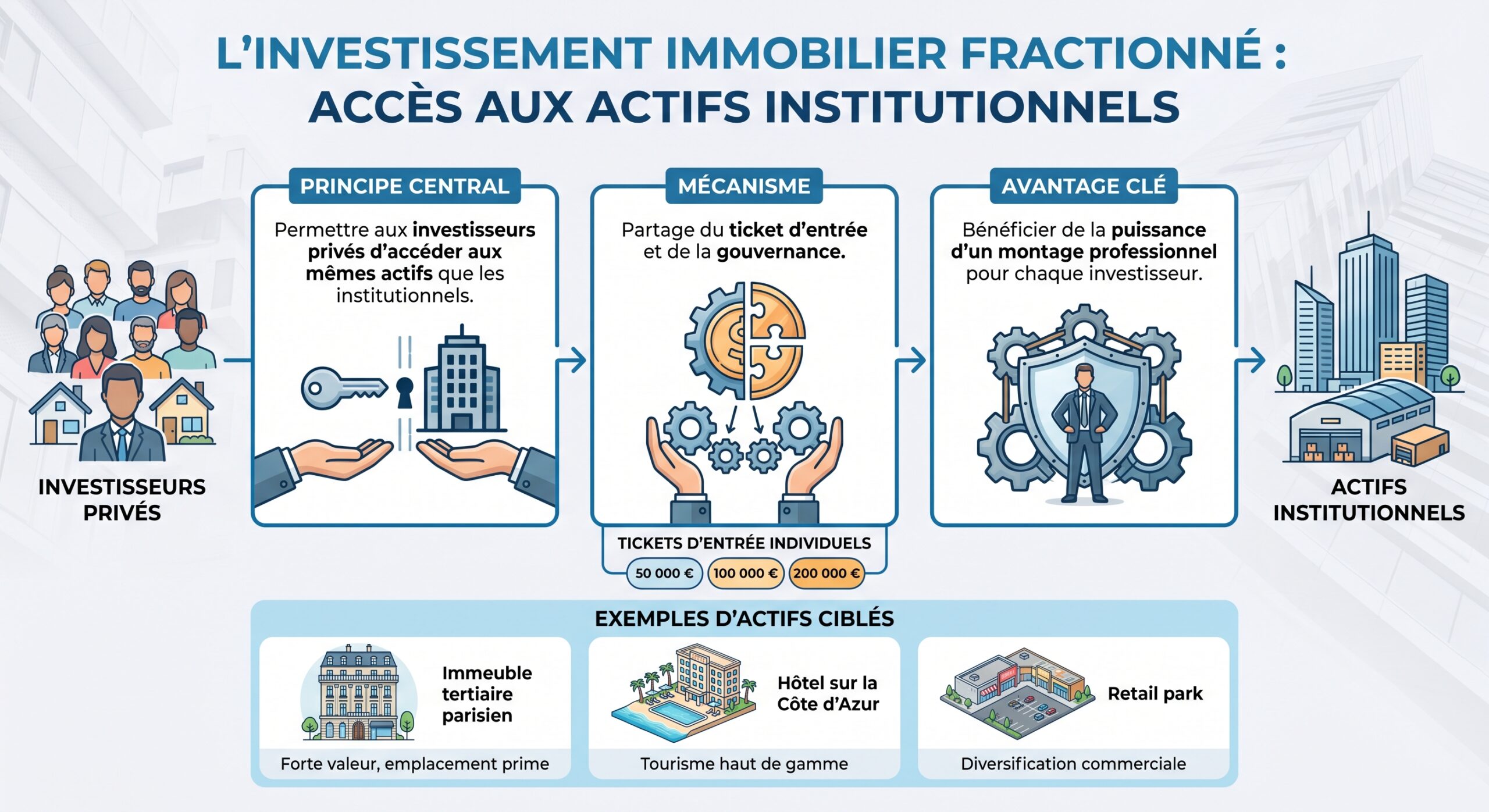 L'investissement immobilier fractionné : accès aux actifs institutionnels