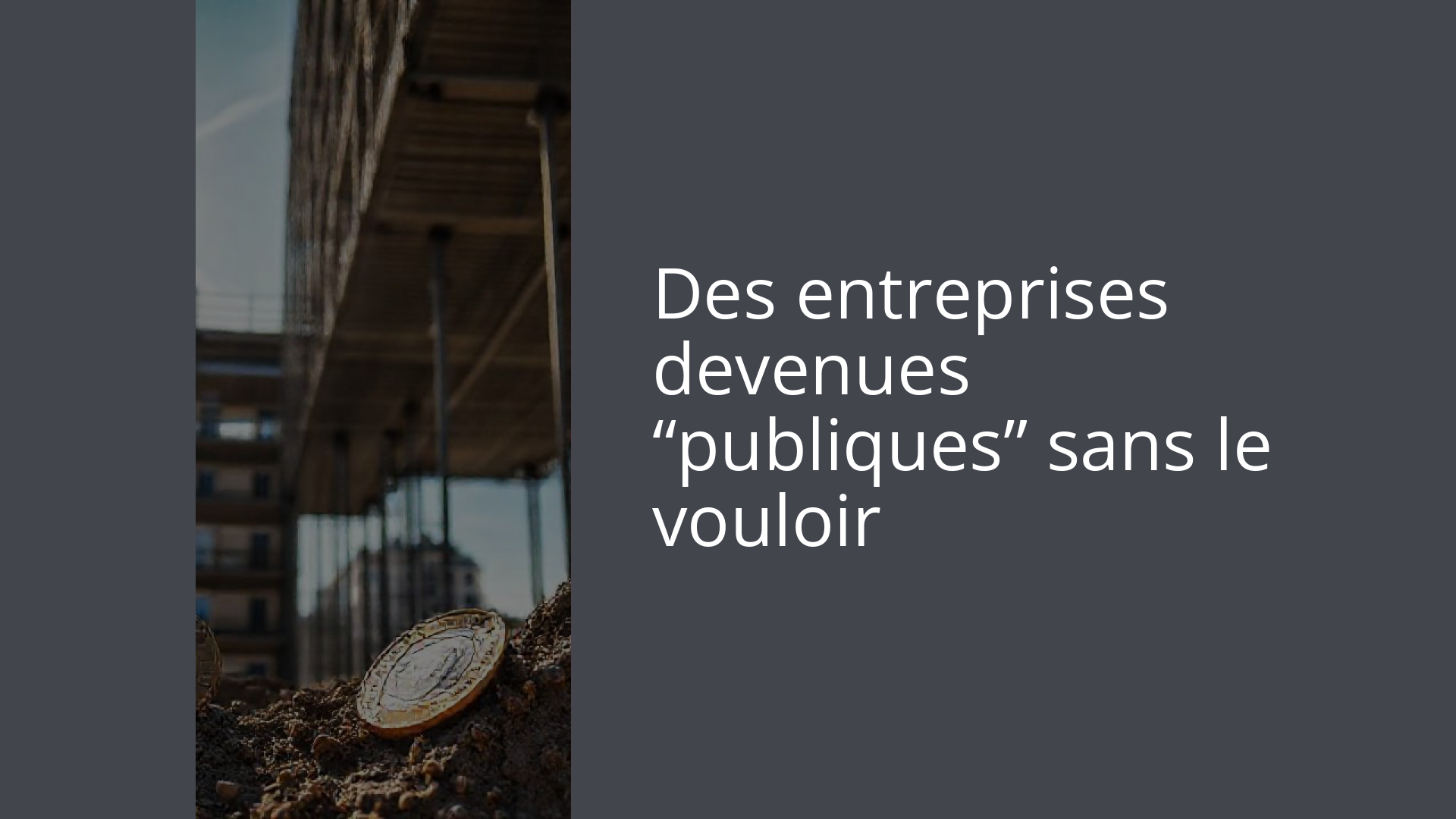 Des entreprises devenues “publiques” sans le vouloir