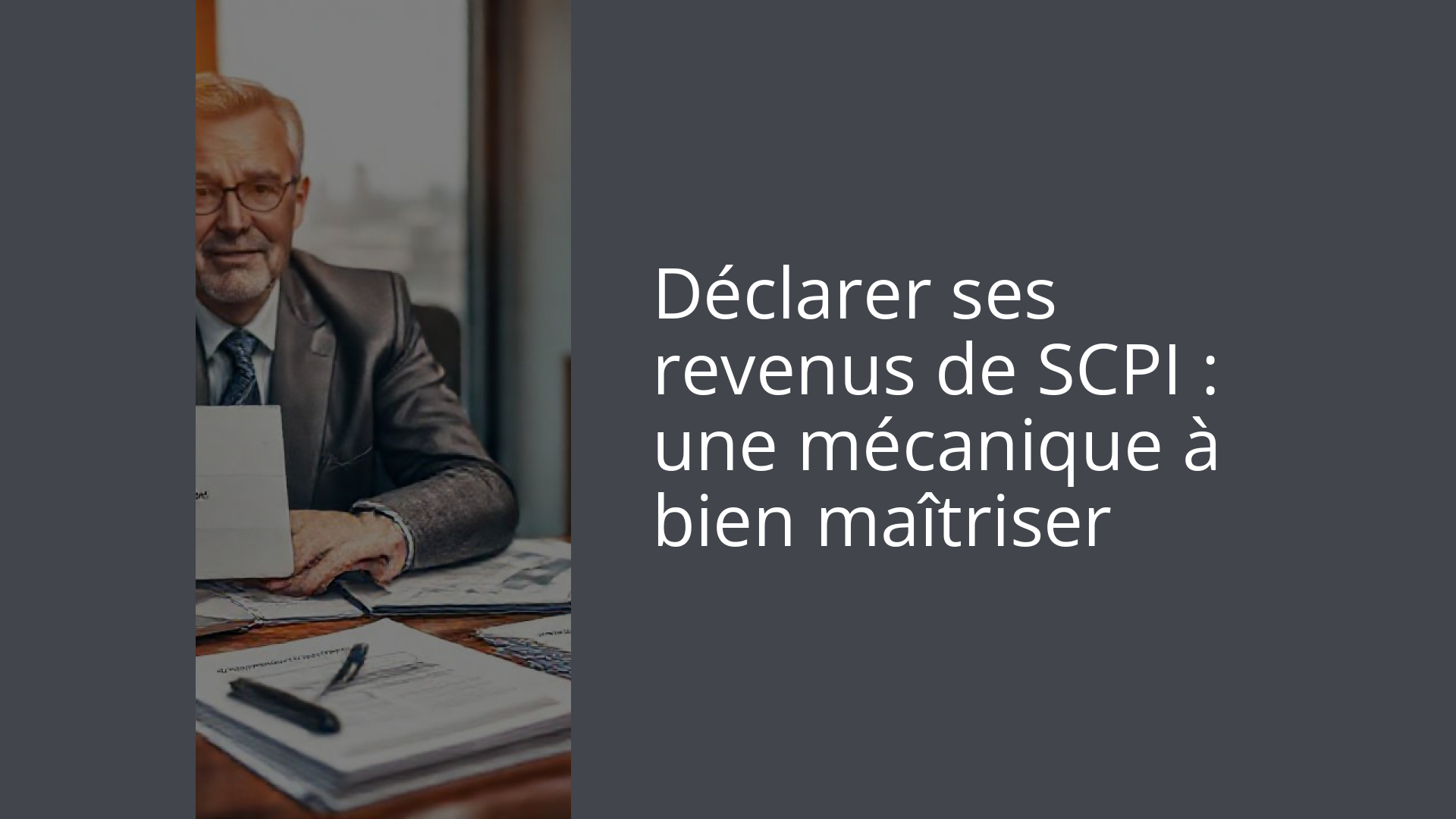 Déclarer ses revenus de SCPI : une mécanique à bien maîtriser