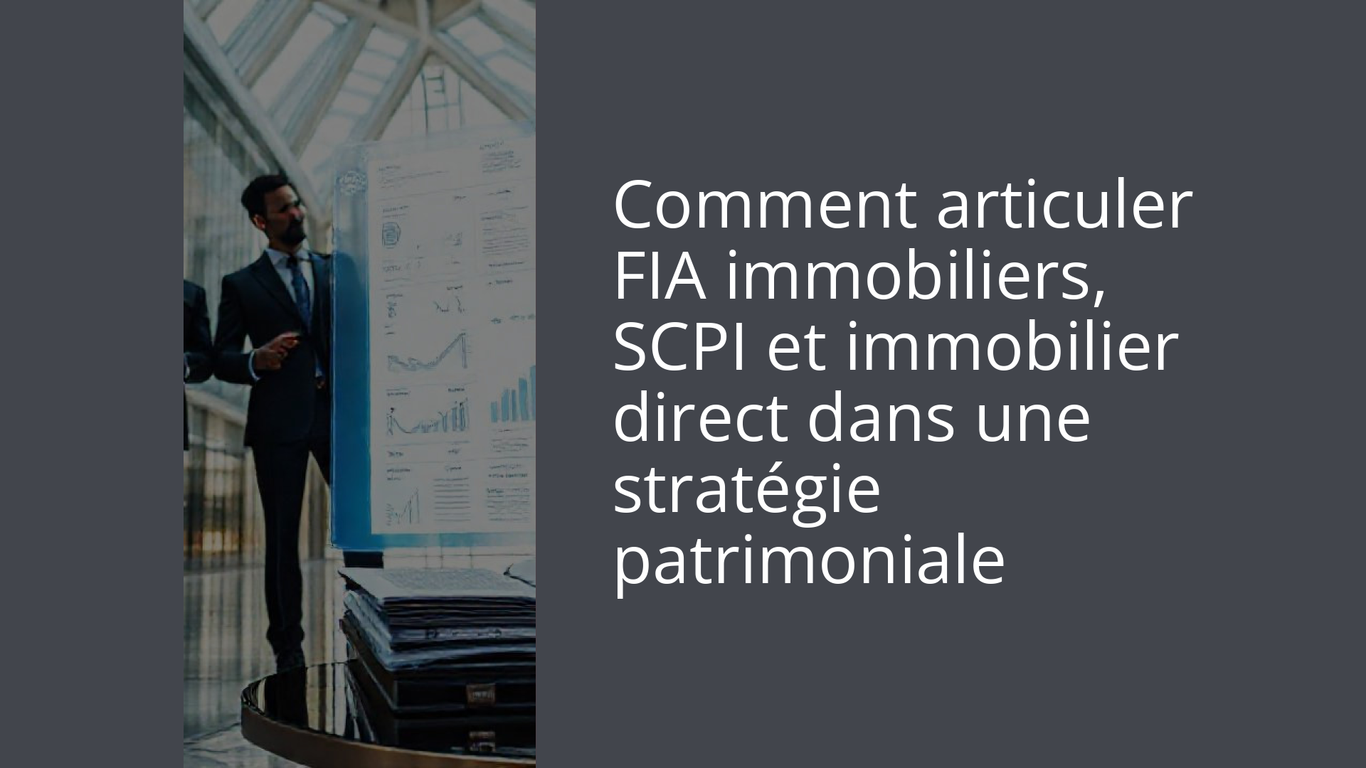 Comment articuler FIA immobiliers, SCPI et immobilier direct dans une stratégie patrimoniale