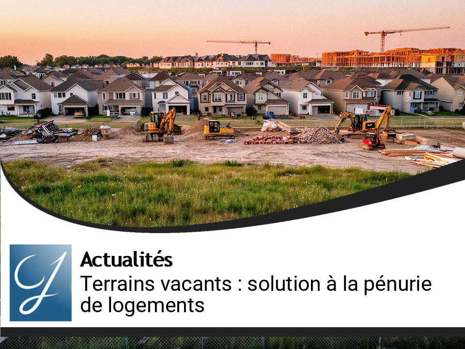 300 000 terrains vacants : une solution pour réduire la pénurie de logements aux USA
