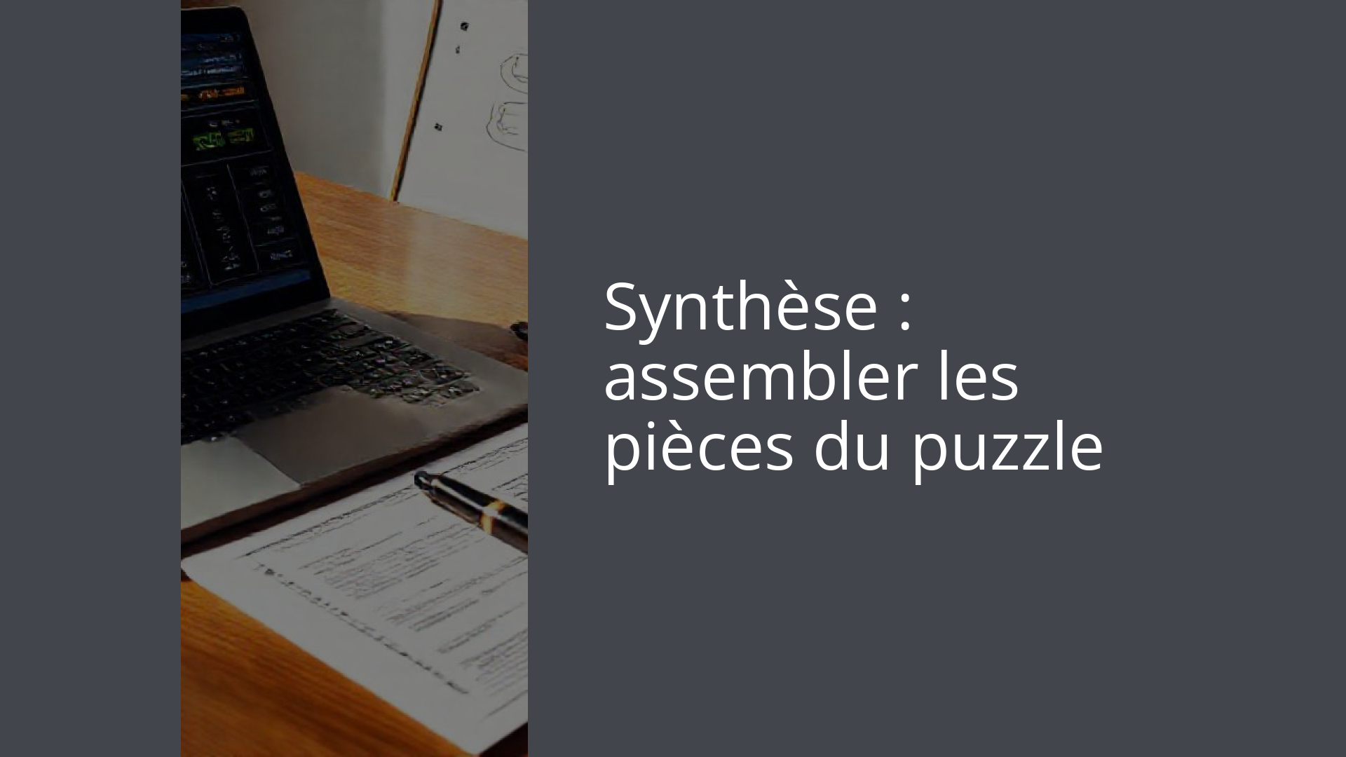 Synthèse : assembler les pièces du puzzle