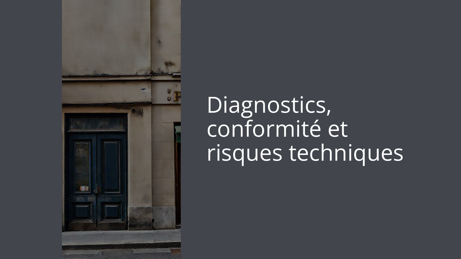 Diagnostics, conformité et risques techniques