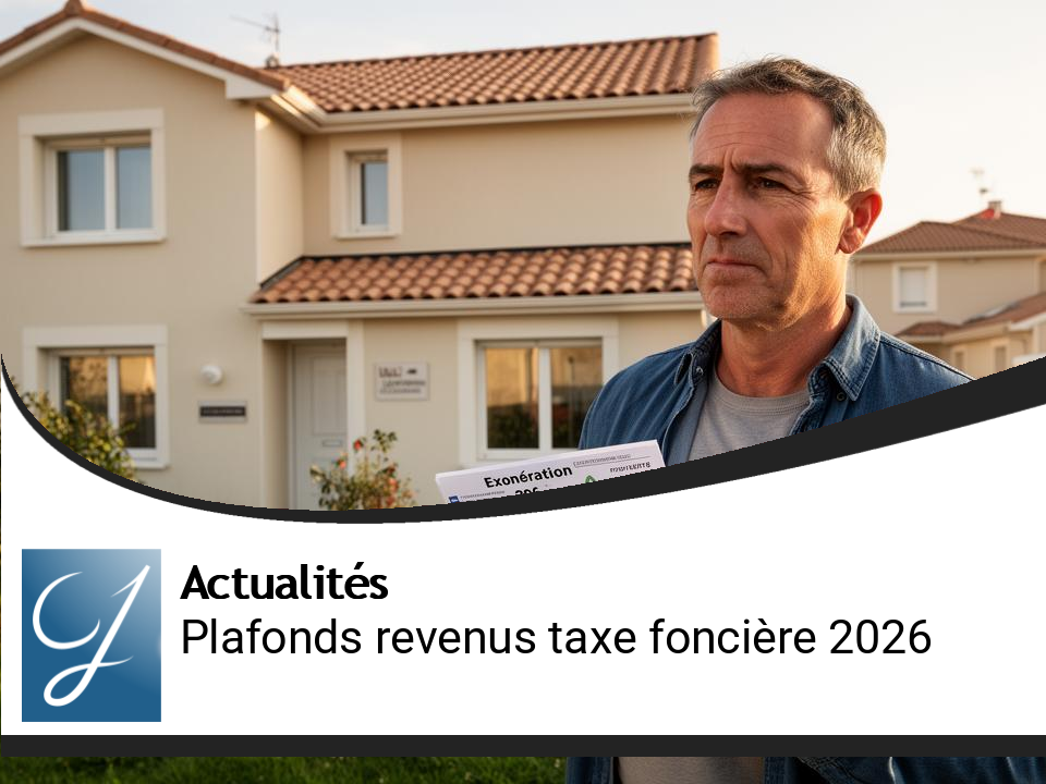 Augmentation des plafonds de revenus pour exonération de taxe foncière en 2026