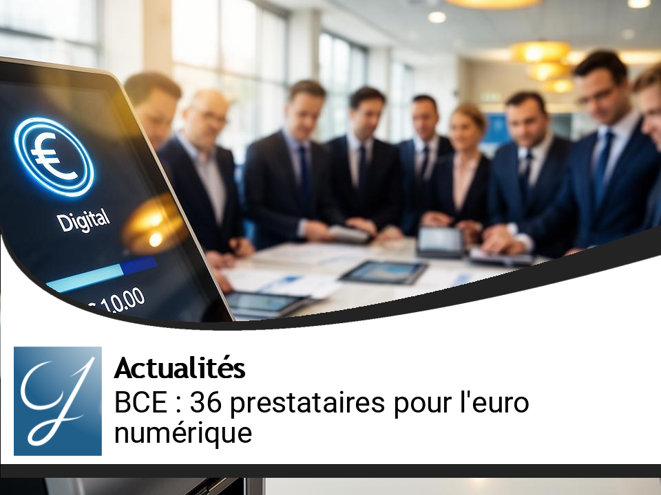 BCE : 36 prestataires sélectionnés pour l&rsquo;euro numérique