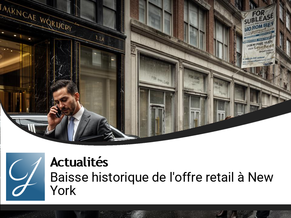 Baisse Historique de l&rsquo;Offre Retail à NYC : Les Propriétaires Renforcent leur Pouvoir