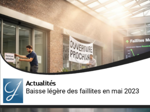 Baisse légère des faillites d&rsquo;entreprises en France en mai 2023