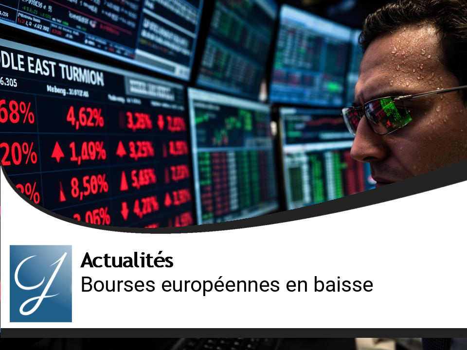 Bourses européennes : ouverture en baisse face aux tensions au Moyen-Orient