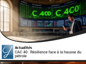 CAC 40 : Résilience du marché face à la hausse du pétrole et des taux
