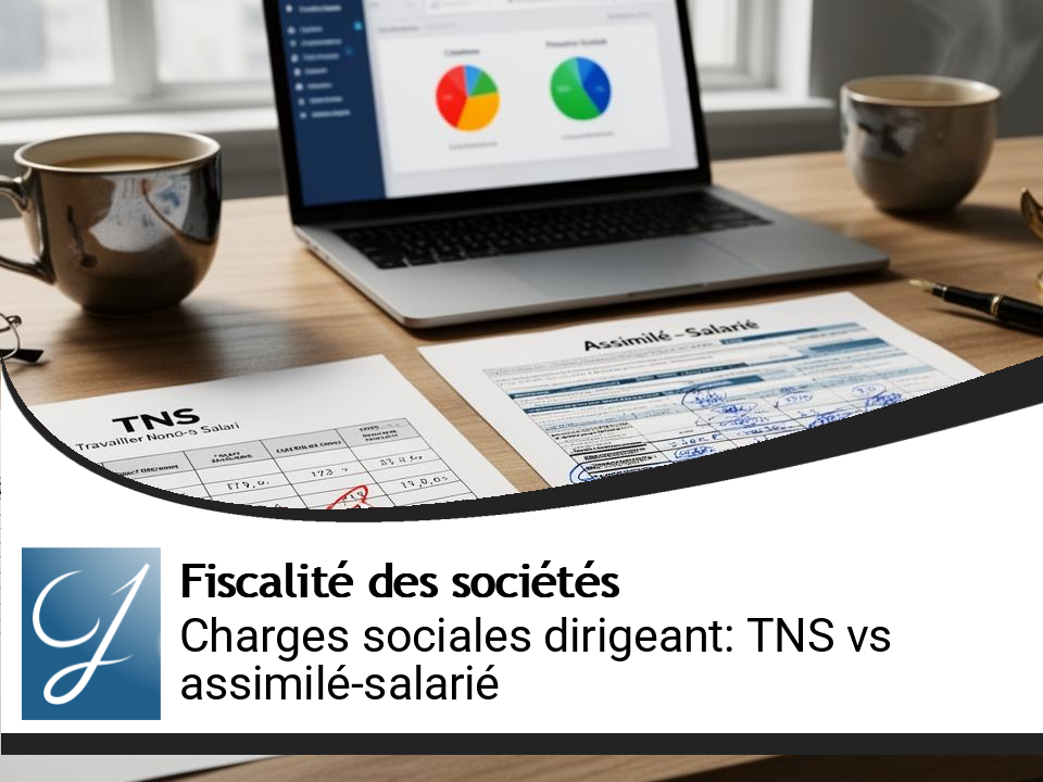 Charges sociales du dirigeant : comparatif TNS vs assimilé-salarié