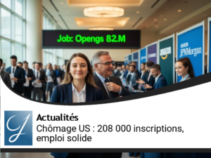 Chômage aux États-Unis : Des inscriptions à 208 000, un marché de l’emploi solide