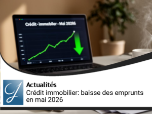 Crédit immobilier : baisse continue des emprunts en mai 2026