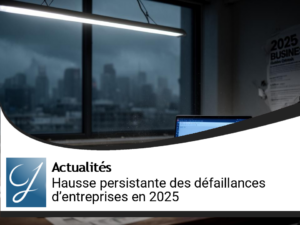 Défaillances d&rsquo;entreprises en 2025 : la hausse se prolonge malgré le net ralentissement