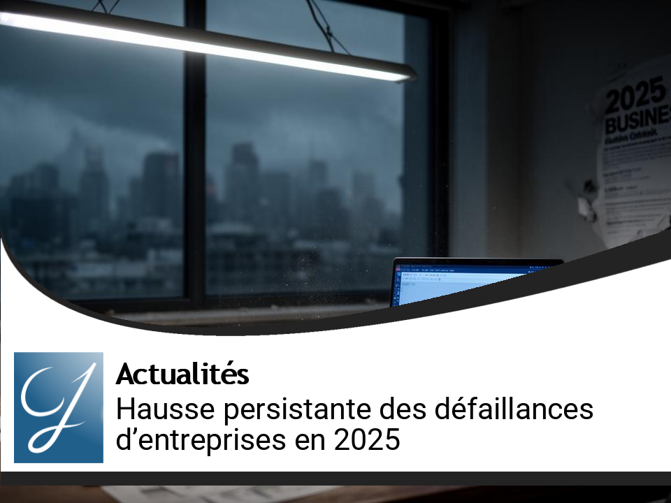Défaillances d&rsquo;entreprises en 2025 : la hausse se prolonge malgré le net ralentissement