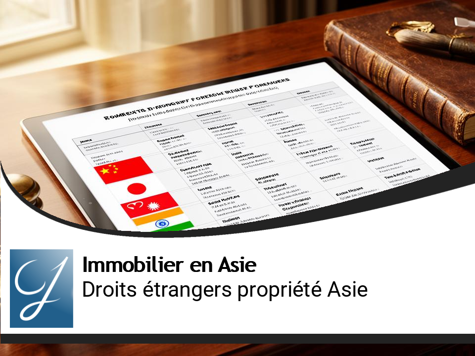 Droit de propriété des étrangers en Asie : tableau comparatif et décryptage