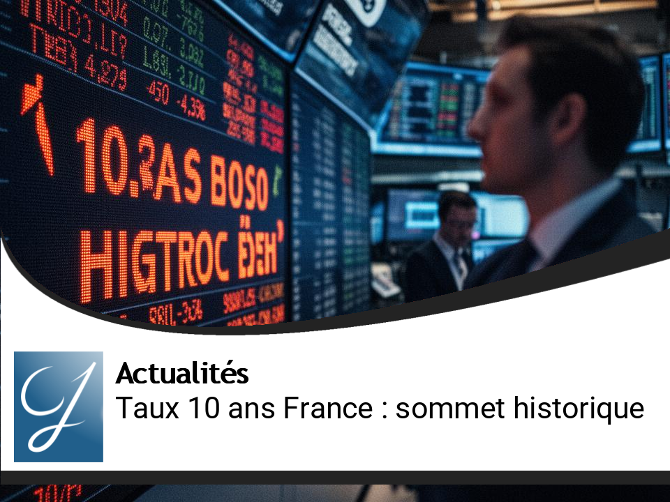 Emprunt de la France : le taux à 10 ans s&rsquo;envole à un plus haut en près de deux décennies